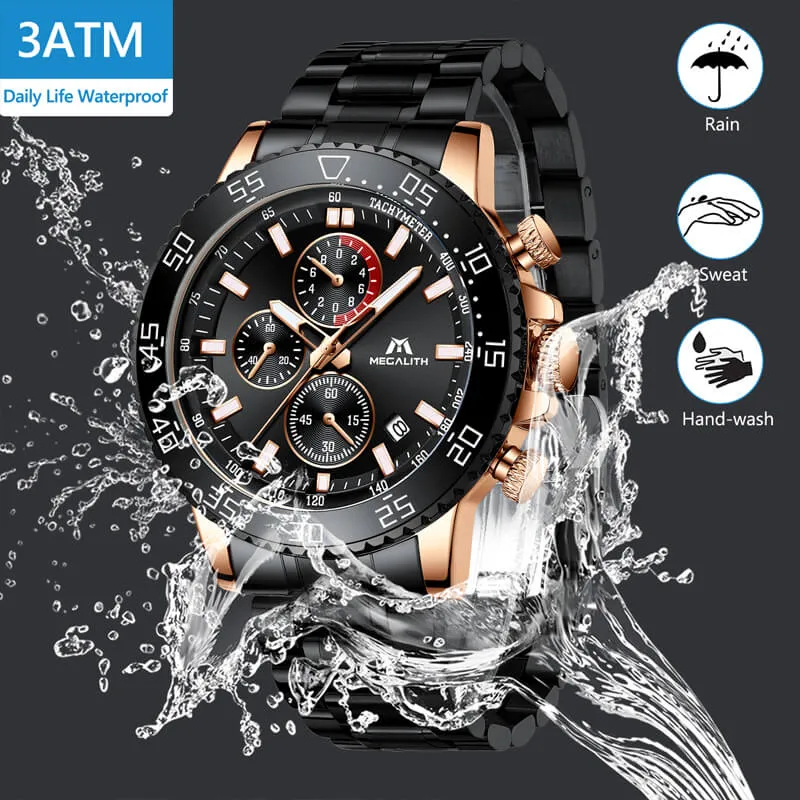 8087M | Quartz Men Watch | Stainless Steel Band