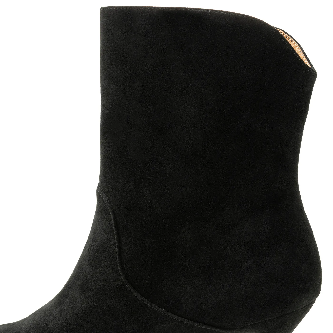 Amia bootie suede - BLACK