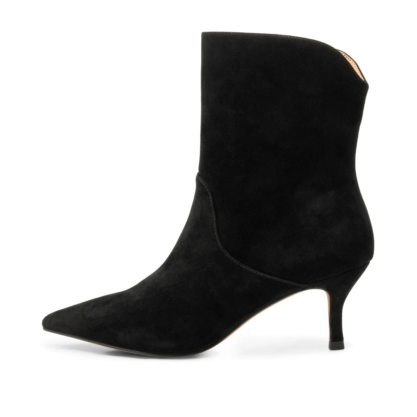 Amia bootie suede - BLACK