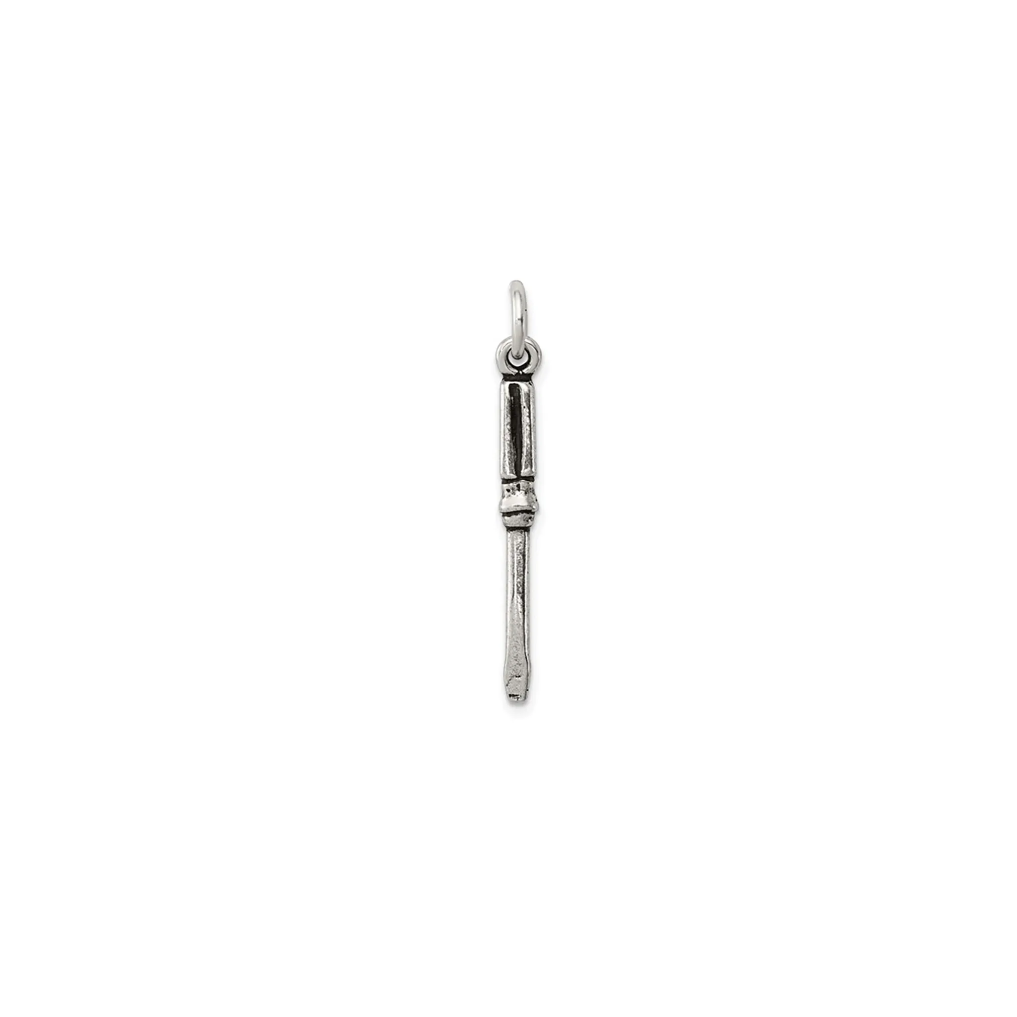 Antique Finish Screwdriver Pendant (Silver)