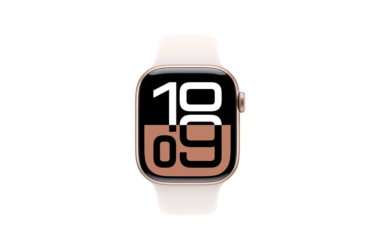 Apple Watch Series 10 | 46mm | Rose Gold Aluminium Case Light Blush Sport Band M/L