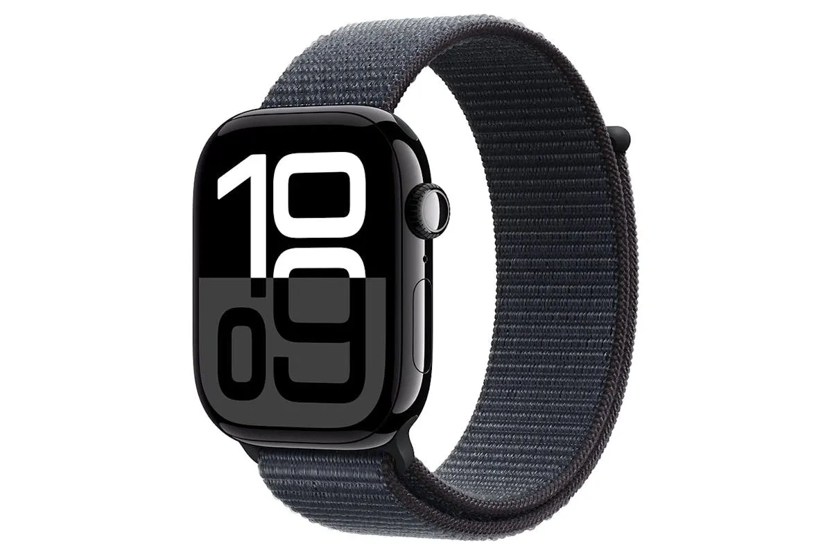 Apple Watch Series 10 GPS | 46mm | Jet Black Aluminium Case with Ink Sport Loop