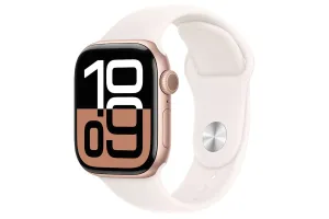 Apple Watch Series 10 GPS   Cellular | 42mm | Rose Gold Aluminium Case with Light Blush Sport Band M/L