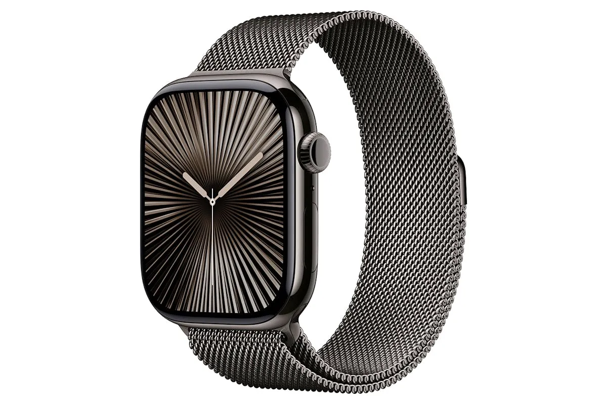 Apple Watch Series 10 GPS   Cellular | 46mm | Slate Titanium Case with Slate Milanese Loop M/L