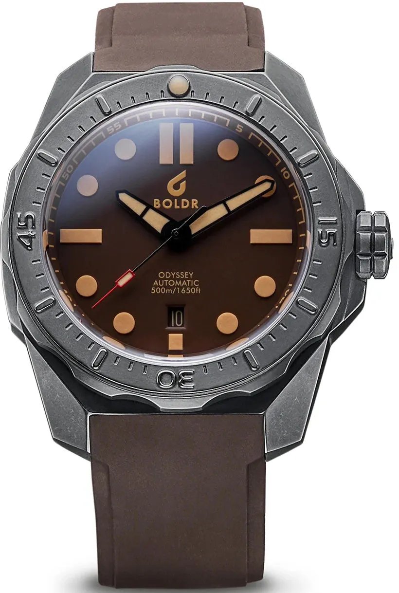 BDR Watch Odyssey Lumicast Aged Steel CORSal Brown Limited Edition D