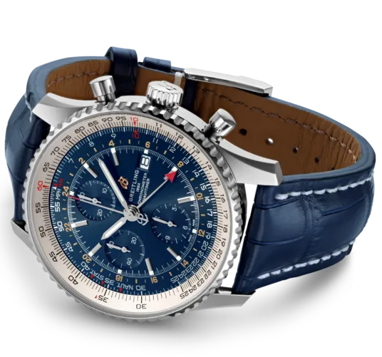 BRT Watch Navitimer 1 Chronograph GMT 46 Croco Tang Type