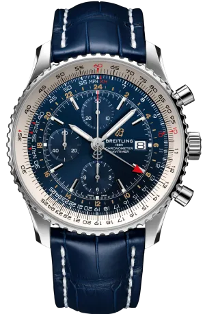 BRT Watch Navitimer 1 Chronograph GMT 46 Croco Tang Type