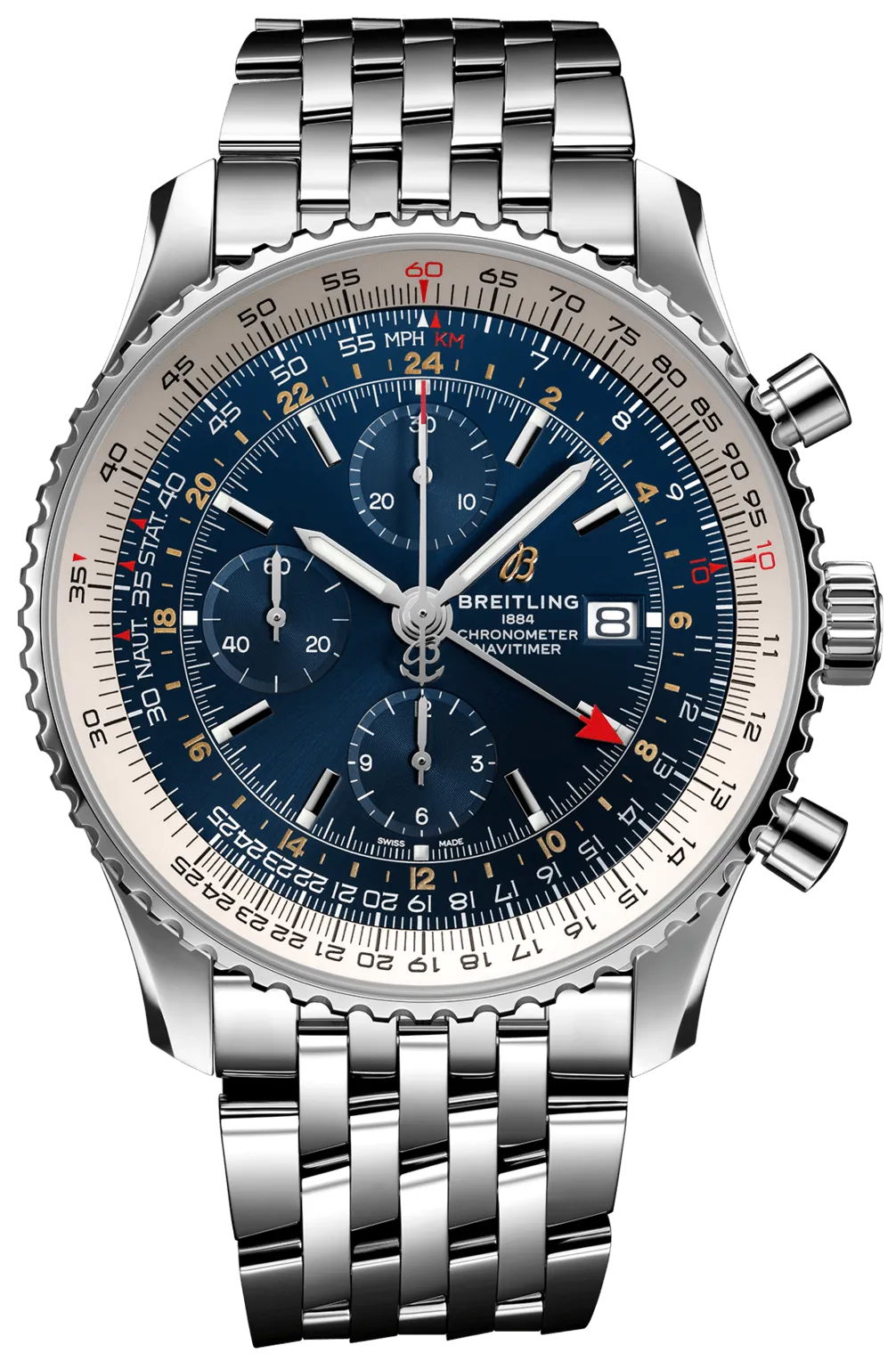 BRT Watch Navitimer 1 Chronograph GMT 46 Steel