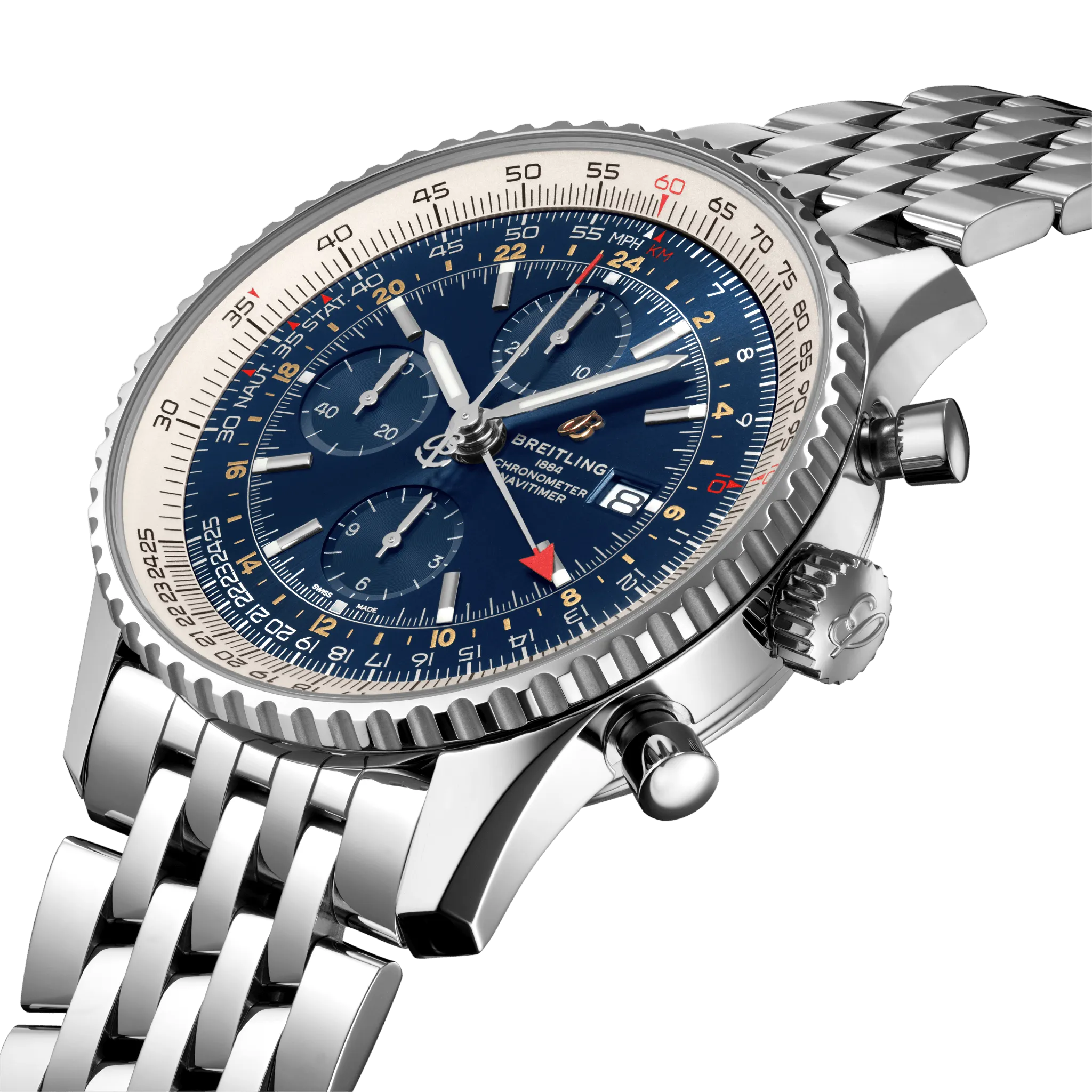 BRT Watch Navitimer 1 Chronograph GMT 46 Steel