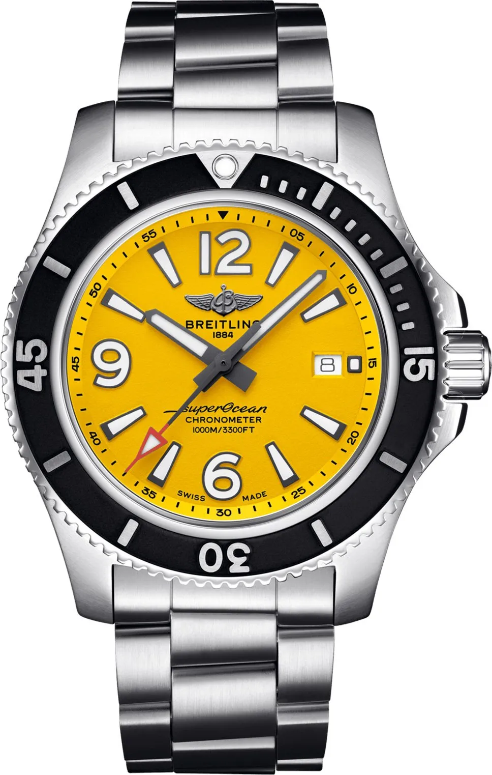 BRT Watch Superocean AutoMTic 44 Yellow Steel Bracelet