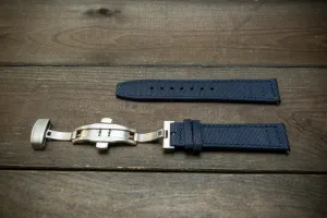 Canvas waterproof watch strap, 17 mm, 18mm, 19 mm, 20 mm, 21 mm, 22 mm, 23mm, 24mm  with a deployment clasp.