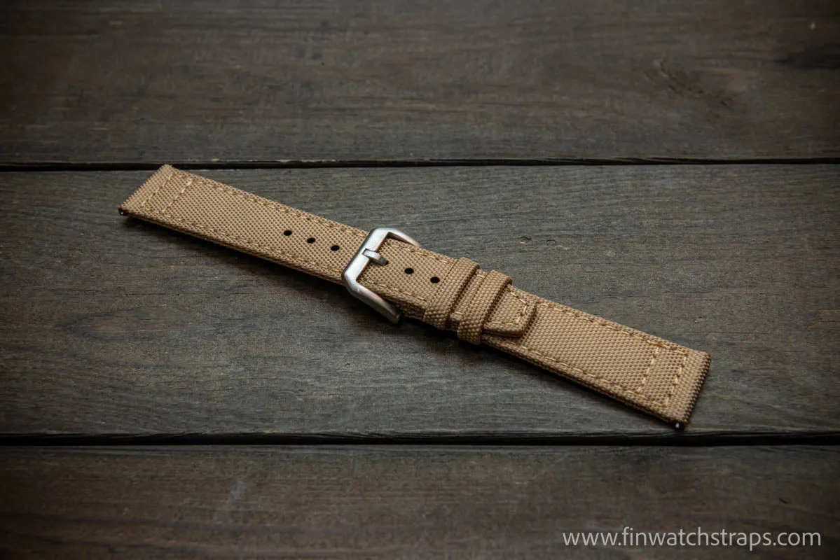 Canvas waterproof watch strap, 17mm, 18mm, 19 mm, 20 mm, 21 mm, 22 mm, 23mm, 24mm.