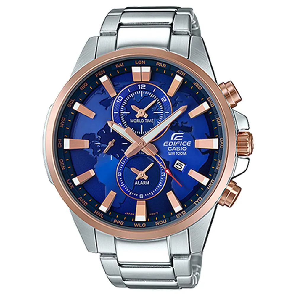 Casio Edifice Illuminator Series World Time Men's Watch - EFR303PG-2A