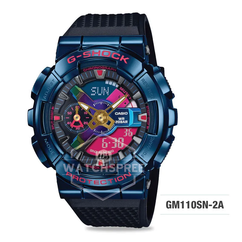 Casio G-Shock City Nightscape Series GM-110 Line-Up Black Resin Band Watch GM110SN-2A GM-110SN-2A