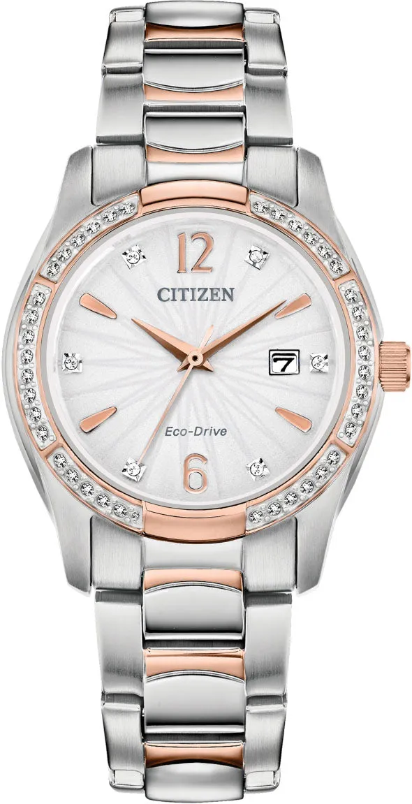 CTZ Watch Silhouette Crystal Eco Drive Ladies