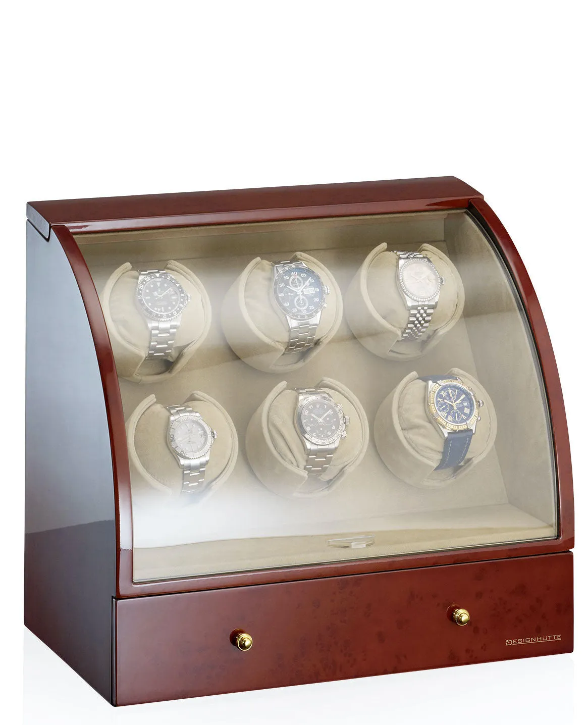 DH Watch Winder Basel 6 Burlwood