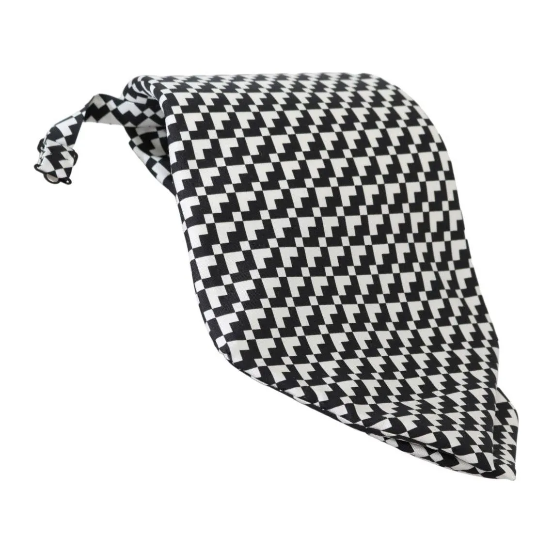 Dolce & Gabbana Elegant Black Patterned Silk Tie