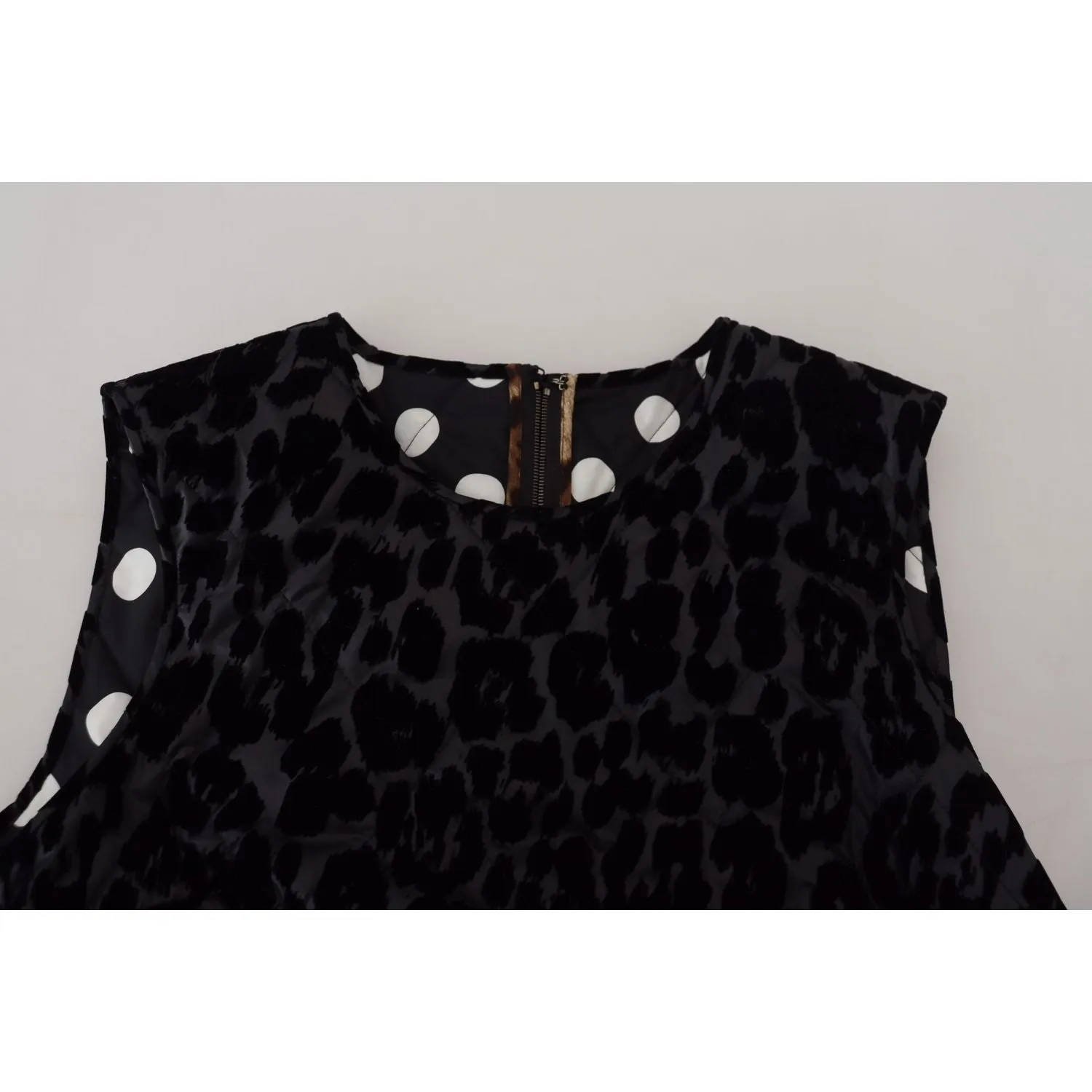 Dolce & Gabbana Elegant Leopard Pattern Mini Shift Dress