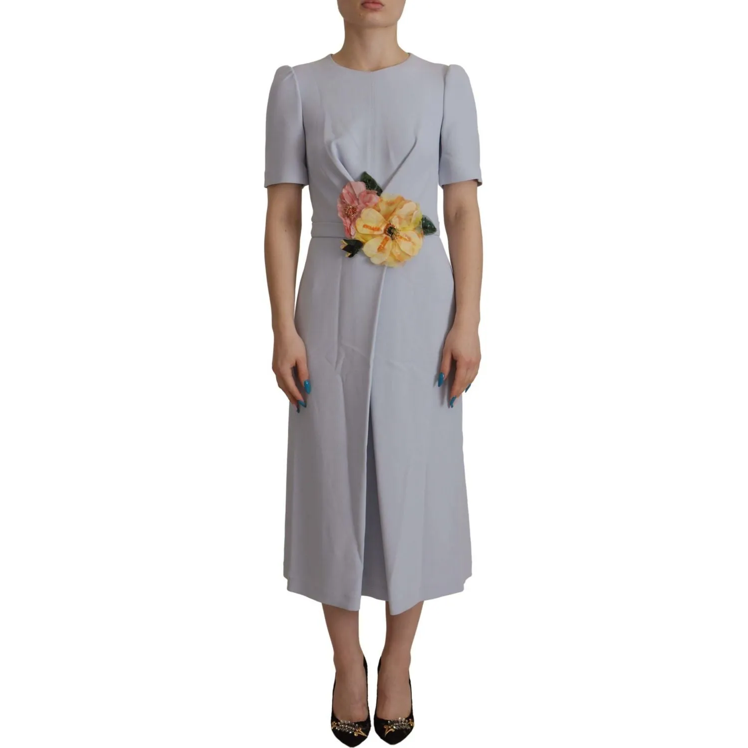 Dolce & Gabbana Elegant Light Blue A-line Dress