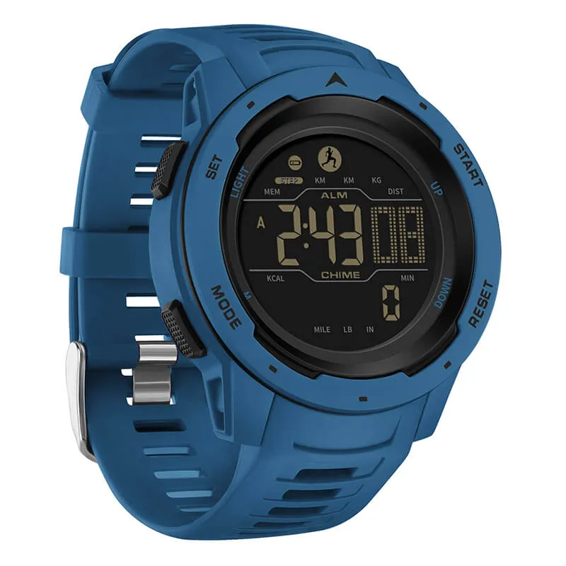 Findtime Digital Watch with Pedometer Calorie Record Countdown