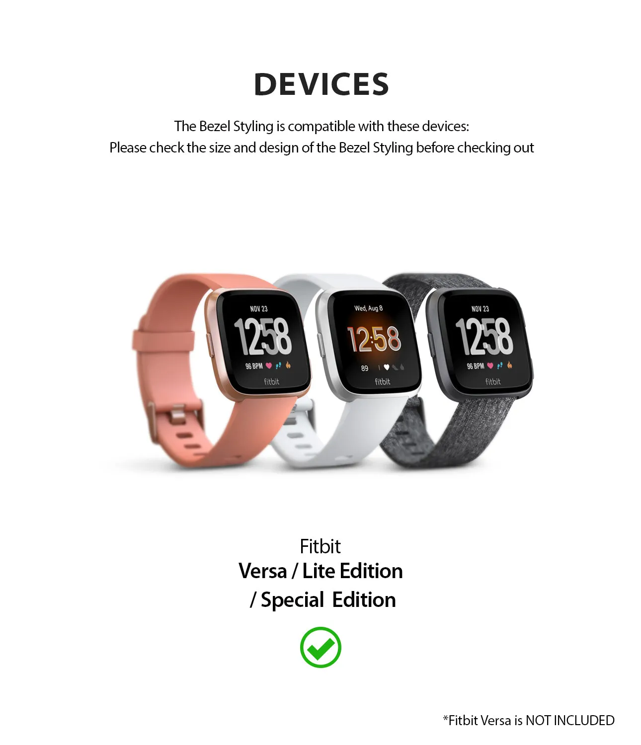 Fitbit Versa | Bezel Styling 01