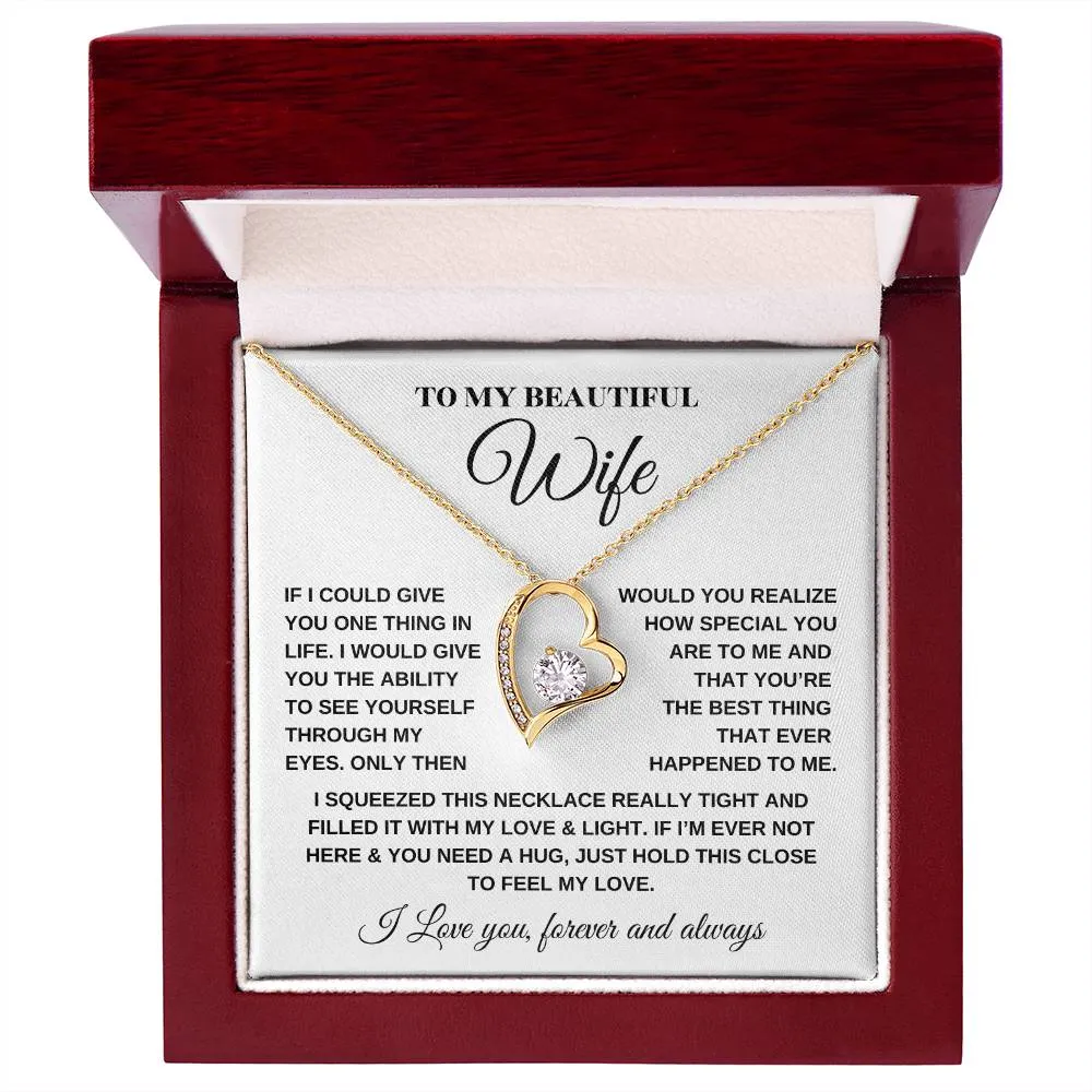 Forever Love Necklace – For My Beautiful Wife