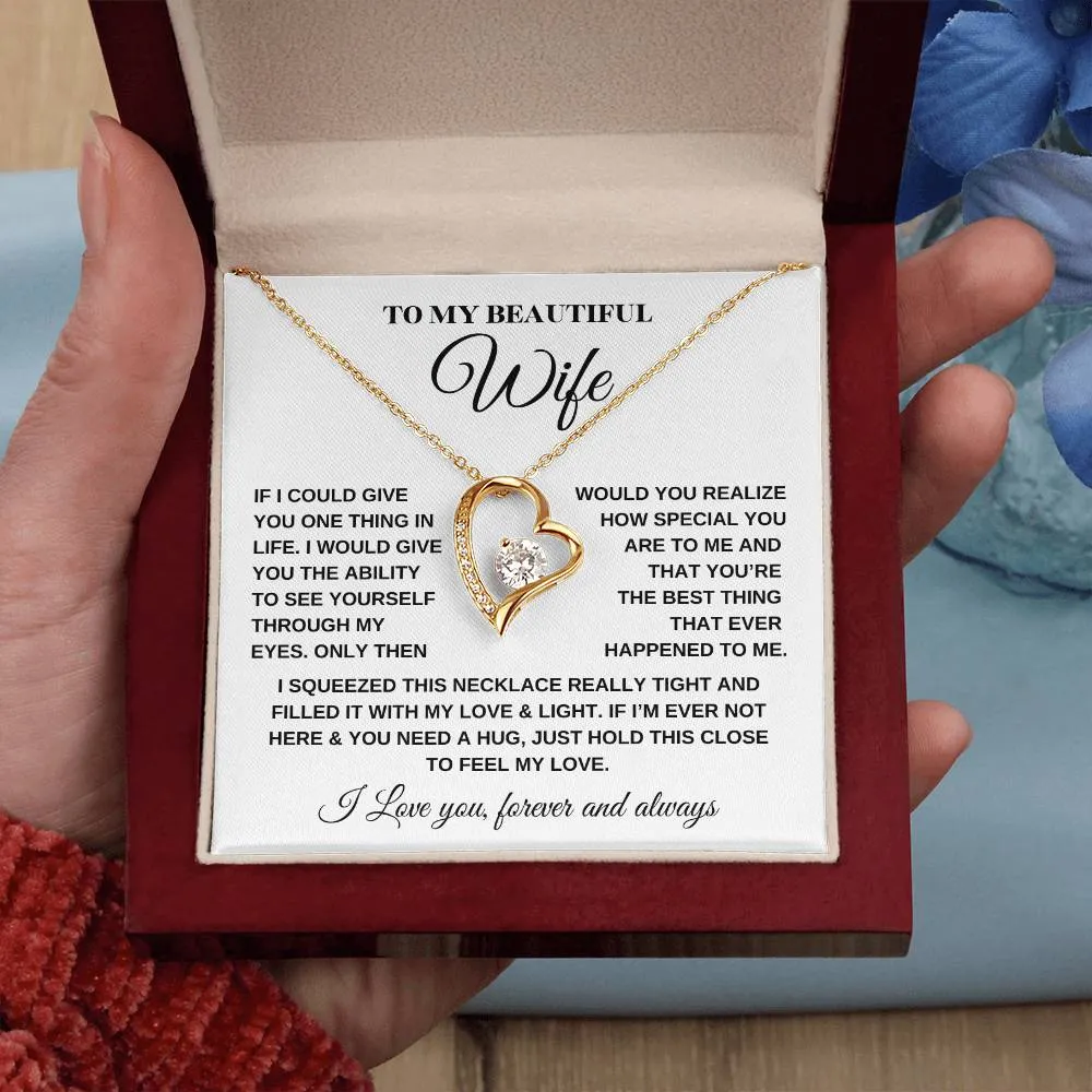 Forever Love Necklace – For My Beautiful Wife