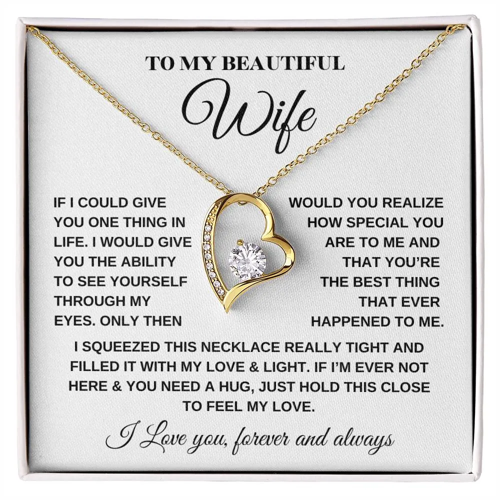 Forever Love Necklace – For My Beautiful Wife