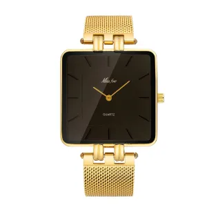 Gold Square Wristwatch