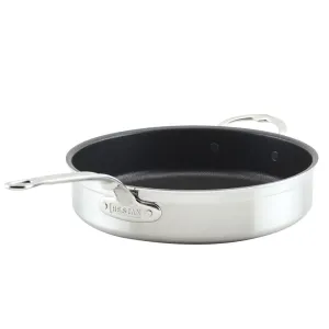 Hestan ProBond Professional Clad Stainless Steel TITUM® Nonstick Sauté Pan with Cover, 5-Quart