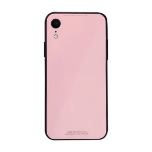 iPhone XR Slim TPU Fashion Case with 9H Tempered Glass Back