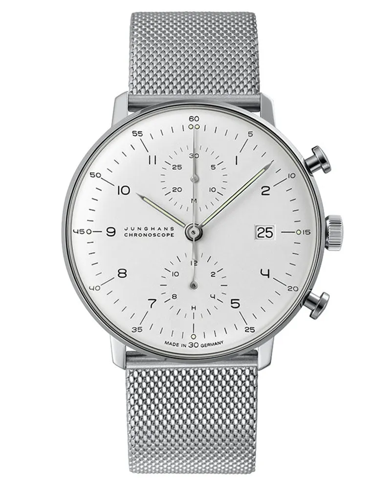 Junghans Max Bill Chronoscope Watch 027/4003.46