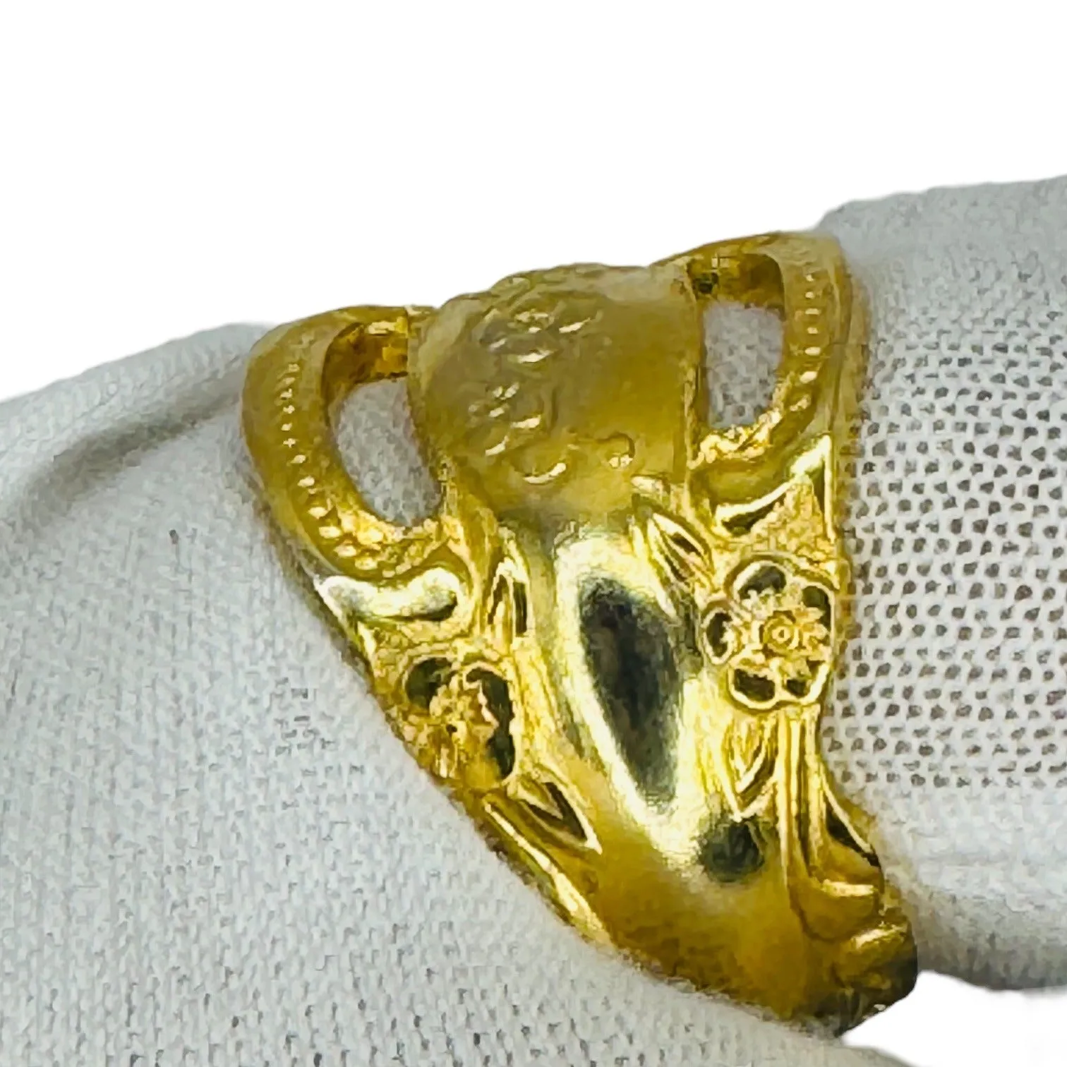 King Arthur’s Gold Electroplated Artisan Spoon Artisan Ring