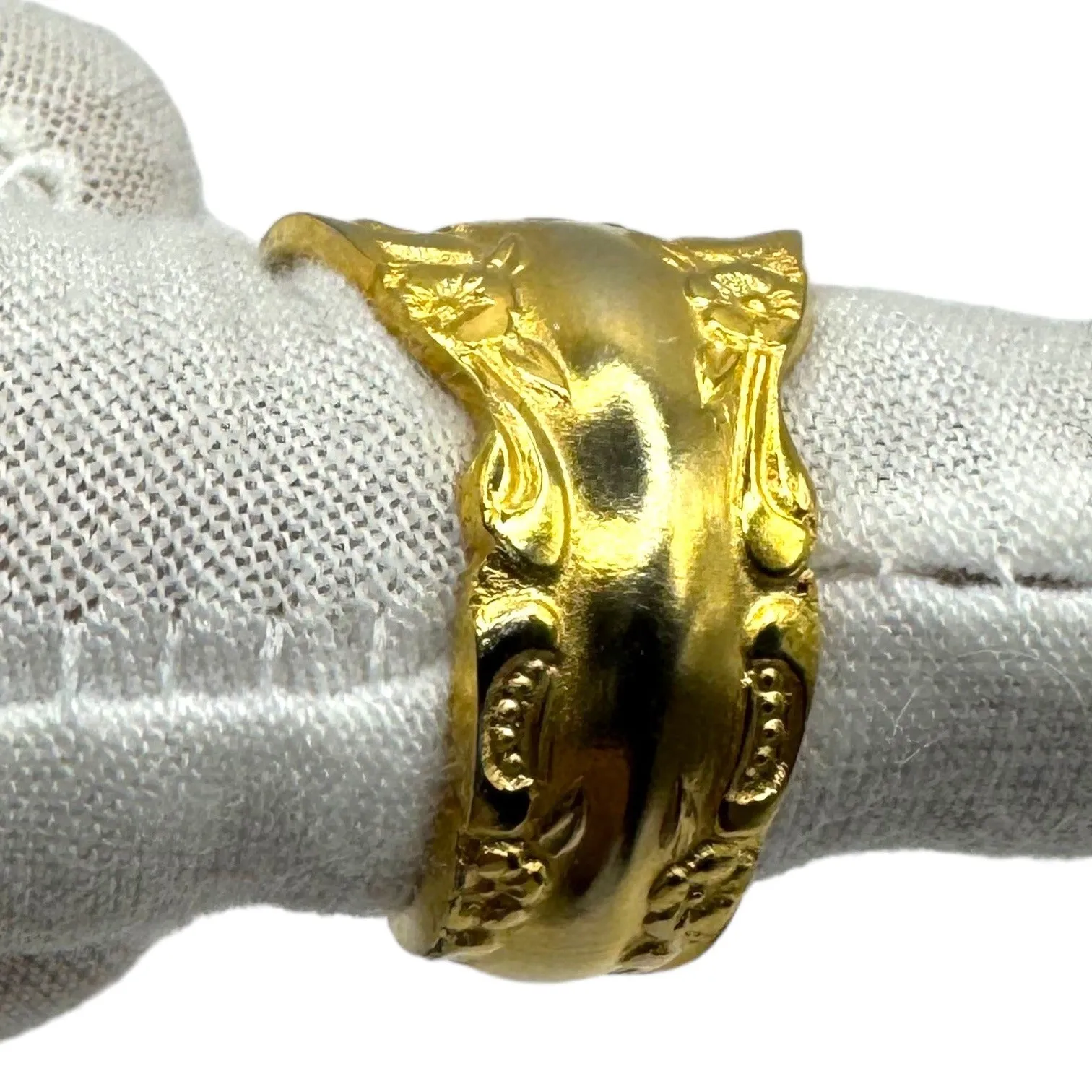 King Arthur’s Gold Electroplated Artisan Spoon Artisan Ring