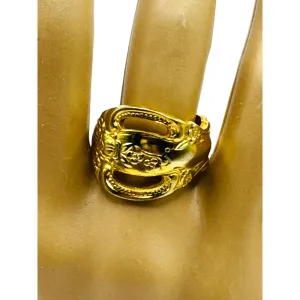 King Arthur’s Gold Electroplated Artisan Spoon Artisan Ring