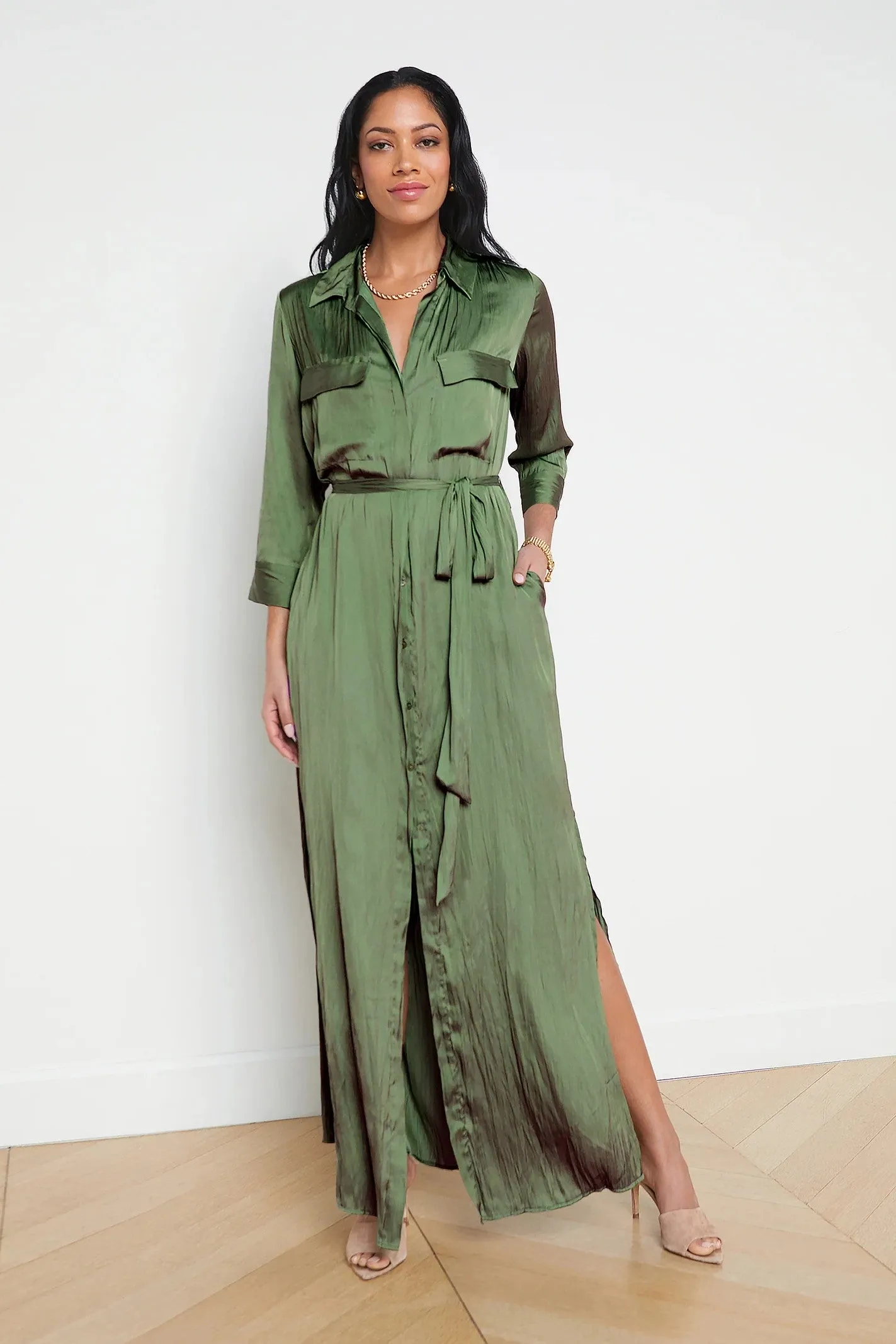 L'Agence Cameron Long Shirt Dress