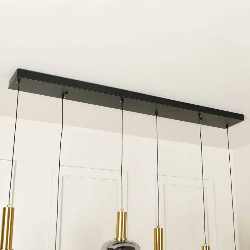 Louisiana 6 Light Pendant Light - Black