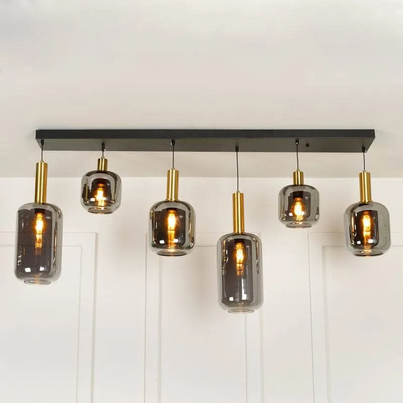 Louisiana 6 Light Pendant Light - Black