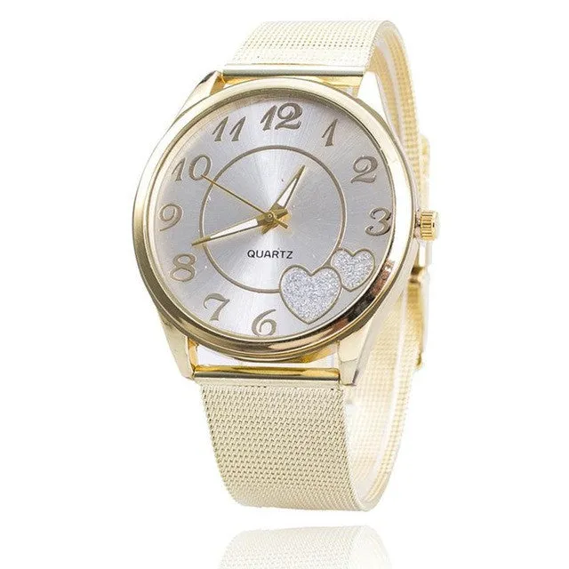 Luxury  Stainless Steel Gold Watches for Women