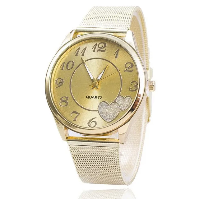 Luxury  Stainless Steel Gold Watches for Women