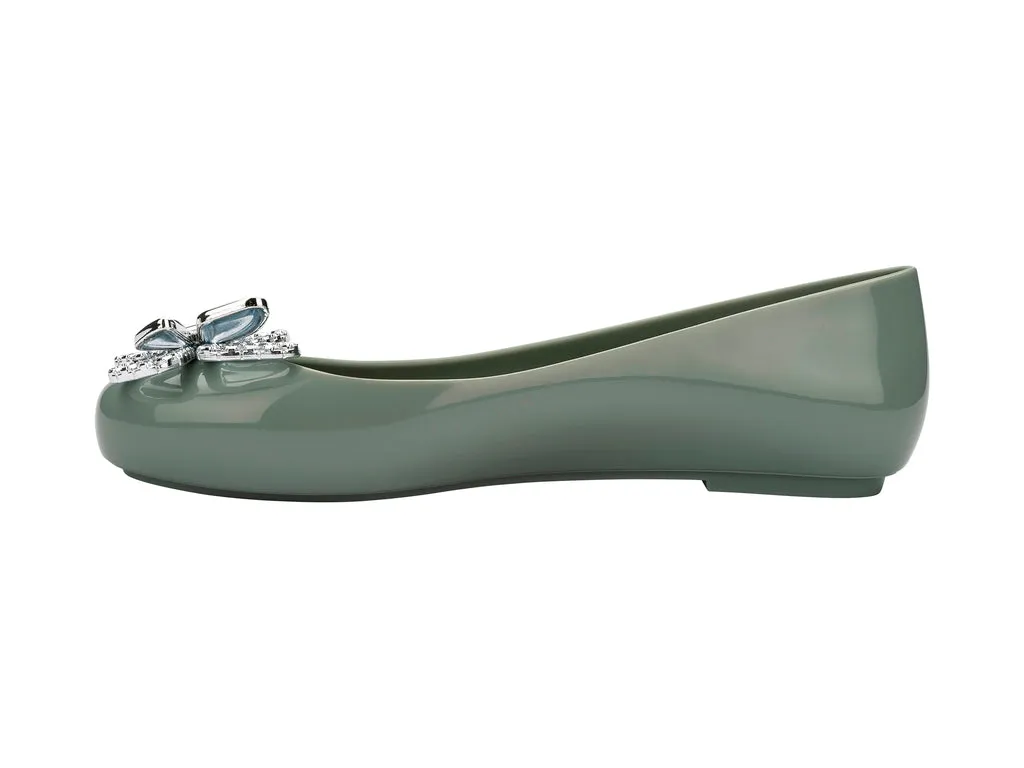 Melissa Sweet Love Fly AD Butterfly Embellished Green Ballerinas