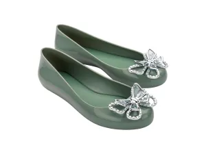 Melissa Sweet Love Fly AD Butterfly Embellished Green Ballerinas