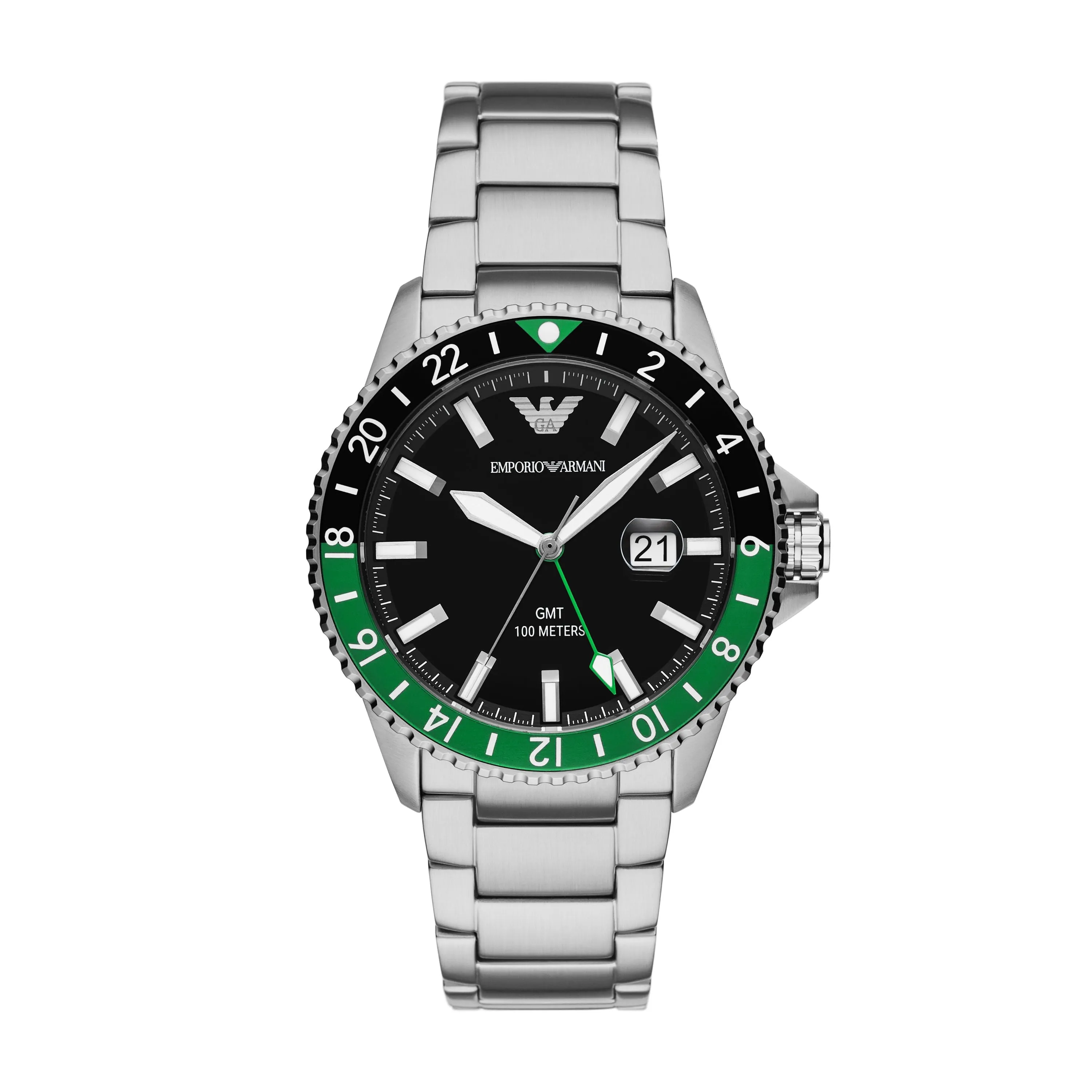 Men Diver Black 42mm Watch