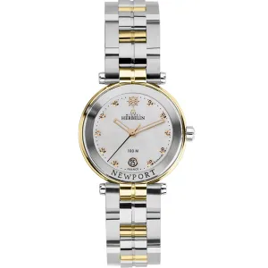 Michel Herbelin 14285/BT89 Diamond Set Two Tone Womens Watch