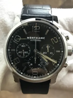 Montblanc Timewalker Chronograph 7069 Black Dial Automatic  Men's Watch