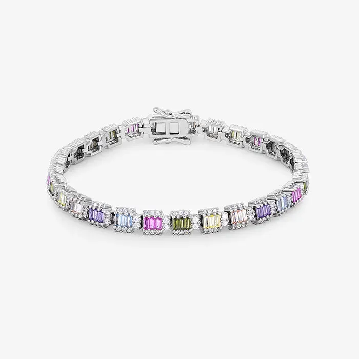 Pastel Zircon Tennis Bracelet