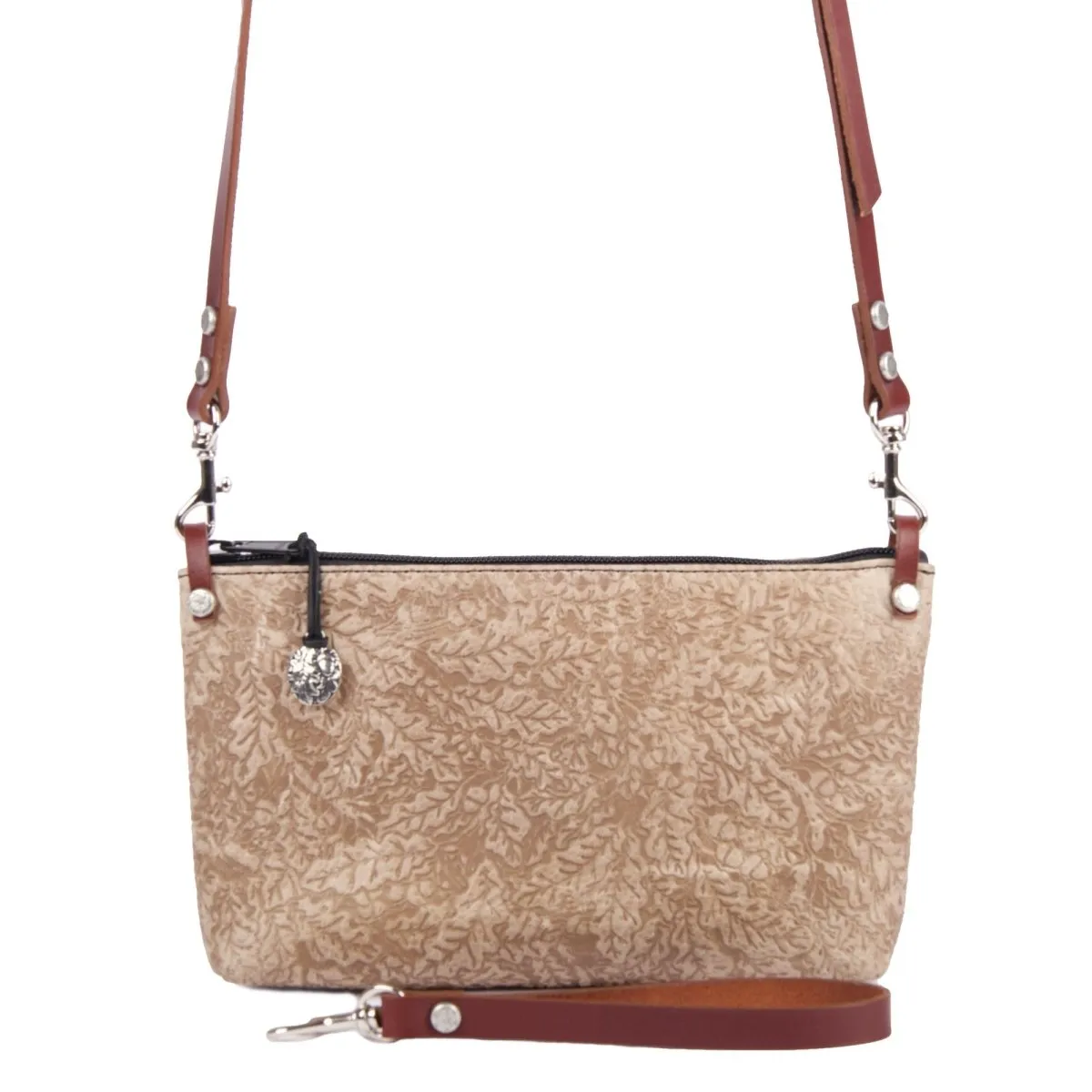 Paula Crossbody / Wristlet, Oak Leaves Adventure