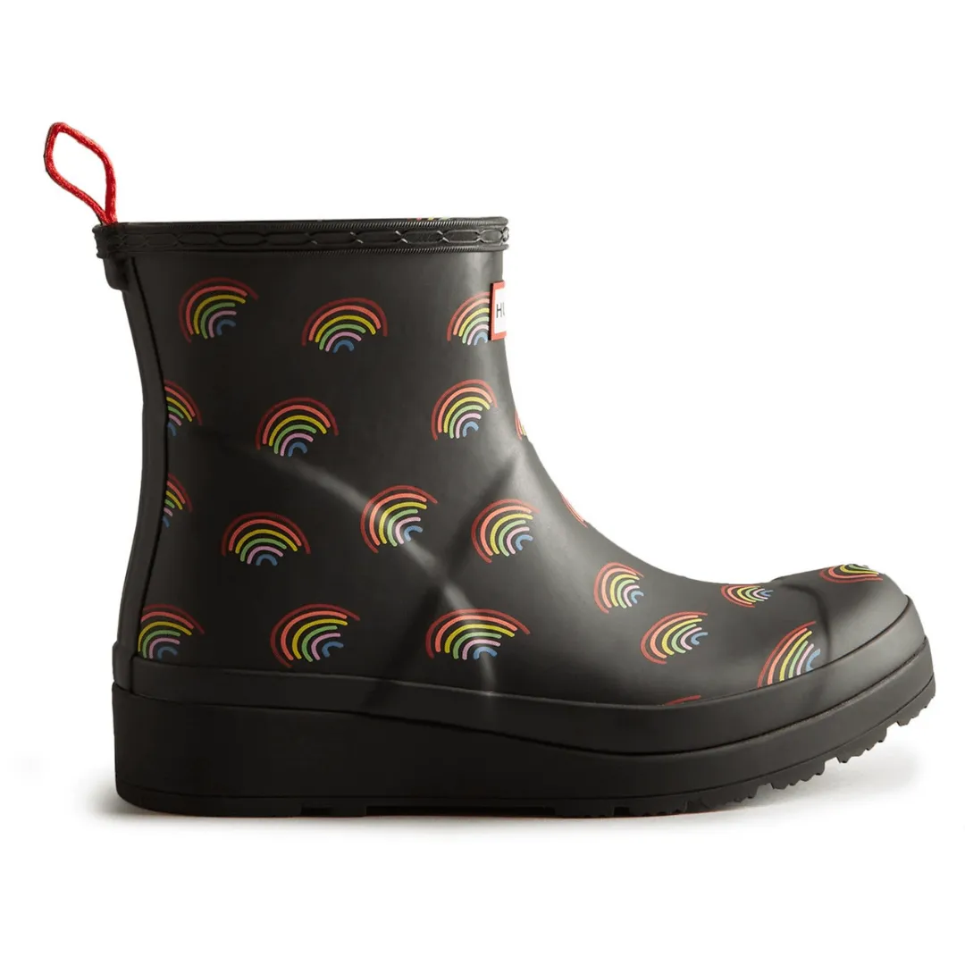 Play Short Mini Rainbow Print Boot by Hunter