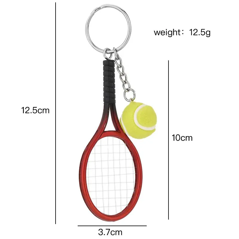 Premium Metal Tennis Keychain | PINK | Perfect Gift for Tennis Lovers