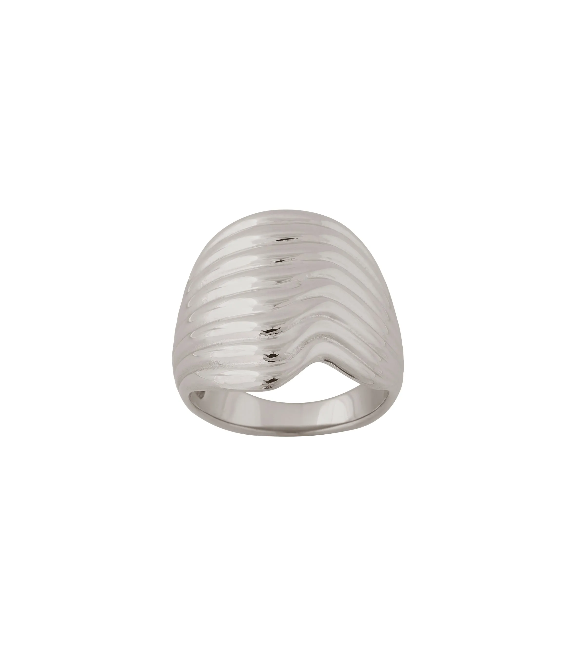 Ripples Ring Steel